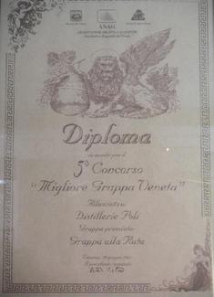 Grappa Ruta - Best Venetian Grappa Award - 2001
